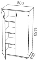 Шкаф средний ТШ34